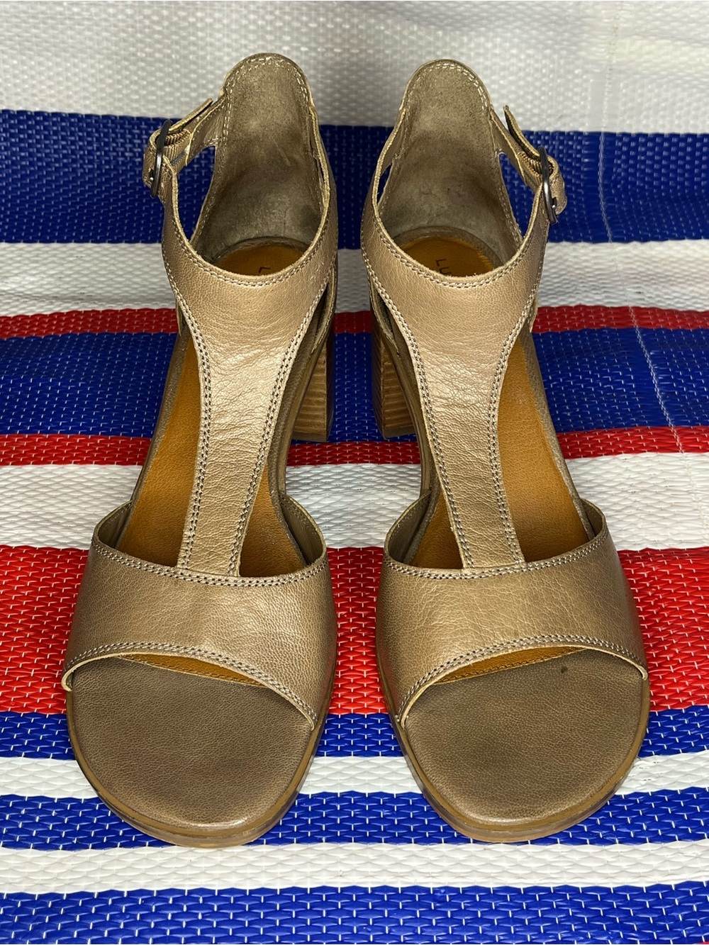 Lucky Brand Sabeni Brown Leather Heeled Sandals Women’s Size 10 Dress Shoes - Picture 10 of 10